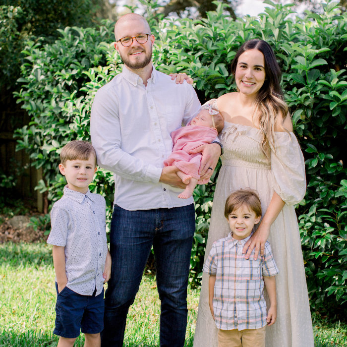 Nick Audas and family