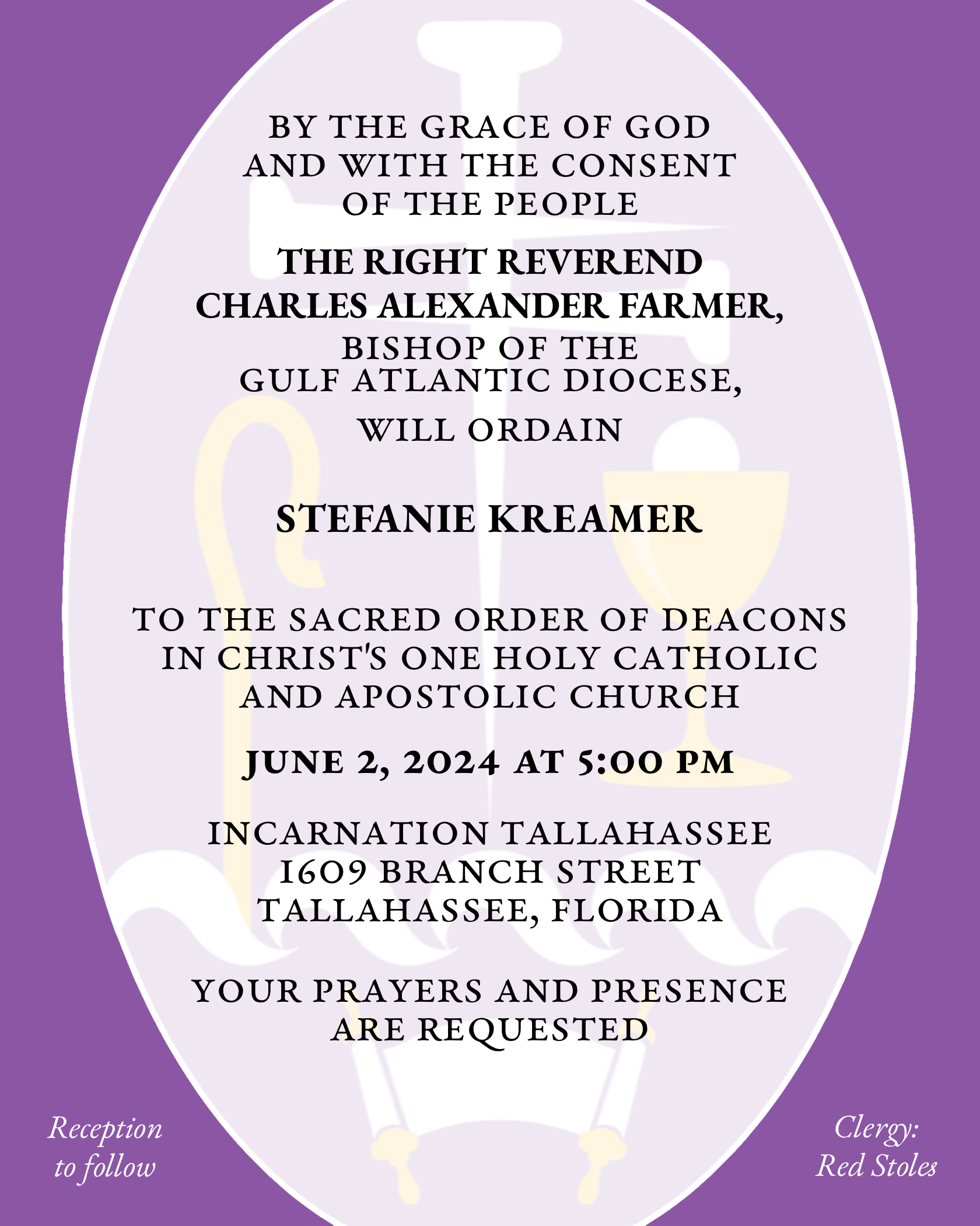 Featured image for “Ordination of Stefanie Kreamer to the Diaconate”